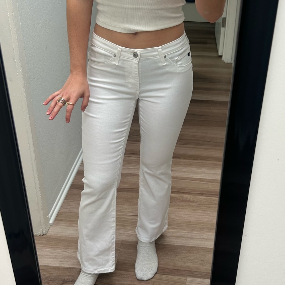 AG white bootcut Jean